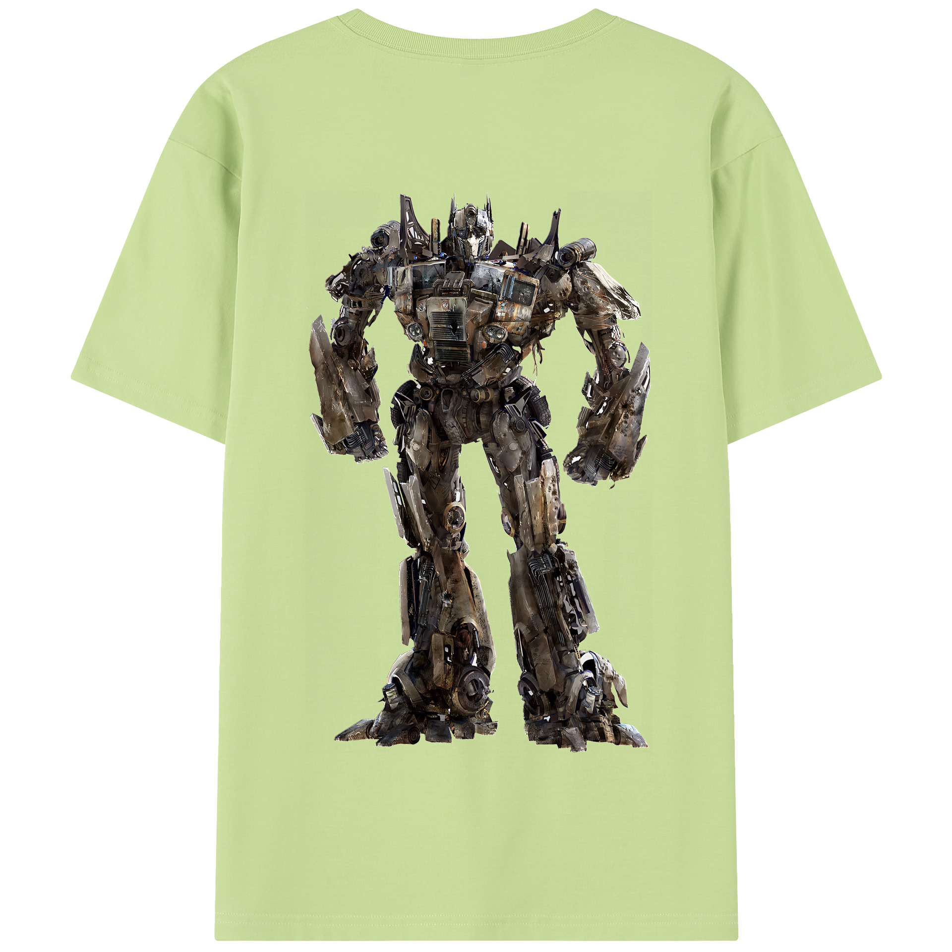 （画像用） Transformers トランスフォーマー 綿100％半袖Tシャツ（背面プリント）